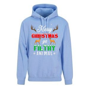 Funny Alone At Home Movies Merry Christmas You Filty Animal Unisex Surf Hoodie