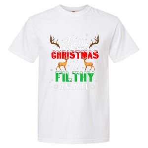 Funny Alone At Home Movies Merry Christmas You Filty Animal Garment-Dyed Heavyweight T-Shirt