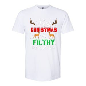 Funny Alone At Home Movies Merry Christmas You Filty Animal Softstyle CVC T-Shirt