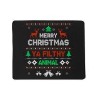 Funny Alone At Home Movies Merry Christmas You Filty Animal Mousepad