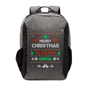 Funny Alone At Home Movies Merry Christmas You Filty Animal Vector Backpack