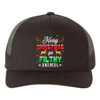 Funny Alone At Home Movies Merry Christmas You Filty Animal Yupoong Adult 5-Panel Trucker Hat