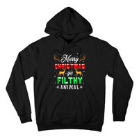 Funny Alone At Home Movies Merry Christmas You Filty Animal Hoodie