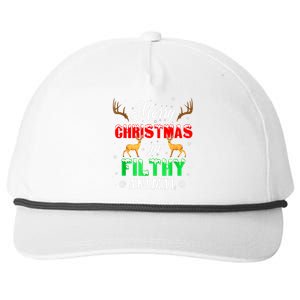 Funny Alone At Home Movies Merry Christmas You Filty Animal Snapback Five-Panel Rope Hat