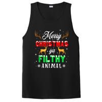 Funny Alone At Home Movies Merry Christmas You Filty Animal PosiCharge Competitor Tank