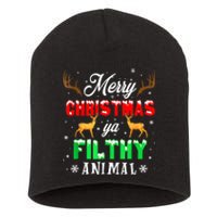 Funny Alone At Home Movies Merry Christmas You Filty Animal Short Acrylic Beanie