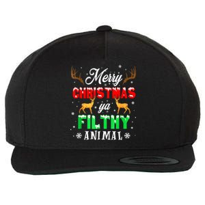 Funny Alone At Home Movies Merry Christmas You Filty Animal Wool Snapback Cap