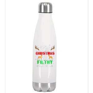 Funny Alone At Home Movies Merry Christmas You Filty Animal Stainless Steel Insulated Water Bottle