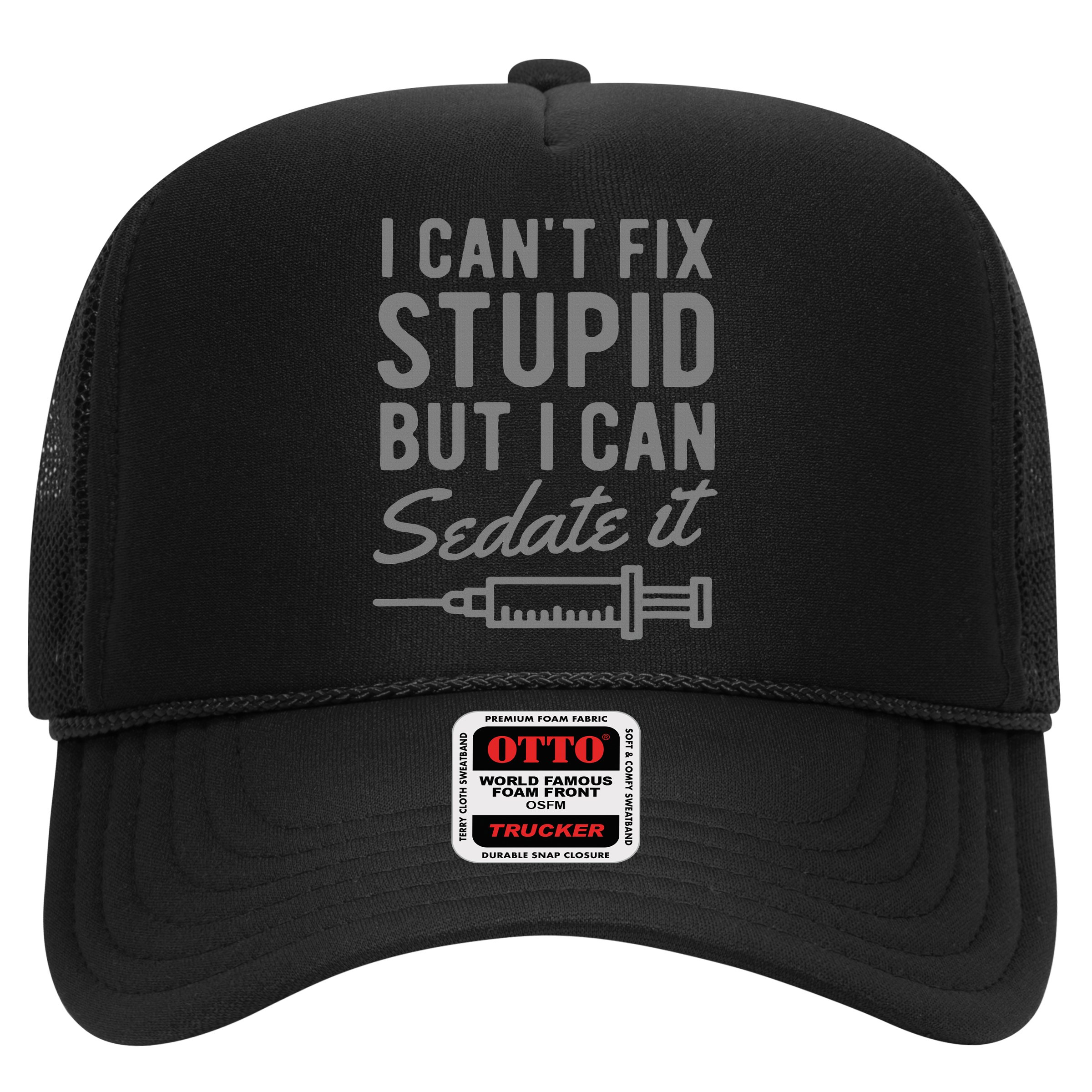Funny Anesthesiologist Anesthesia Gift Fix Stupid Hat