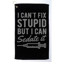 Funny Anesthesiologist Anesthesia Gift Fix Stupid Golf Towel