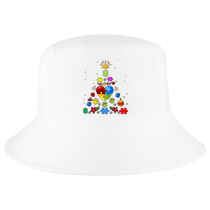 Funny Autism Awareness Christmas Tree Cool Comfort Performance Bucket Hat