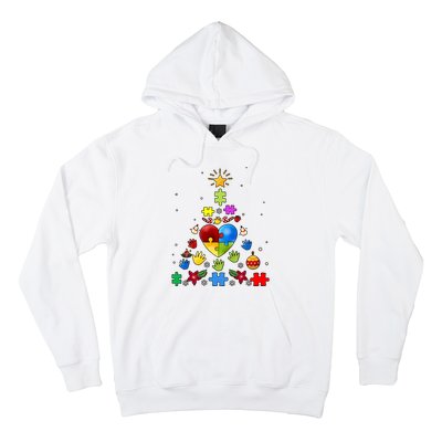 Funny Autism Awareness Christmas Tree Hoodie