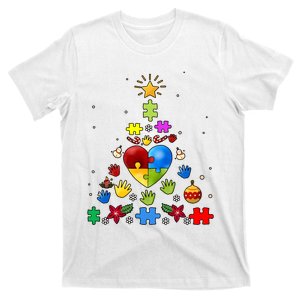 Funny Autism Awareness Christmas Tree T-Shirt