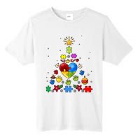 Funny Autism Awareness Christmas Tree Tall Fusion ChromaSoft Performance T-Shirt