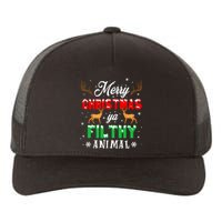 Funny Alone At Home Movies Merry Christmas You Filty Animal Long Sleeve Yupoong Adult 5-Panel Trucker Hat