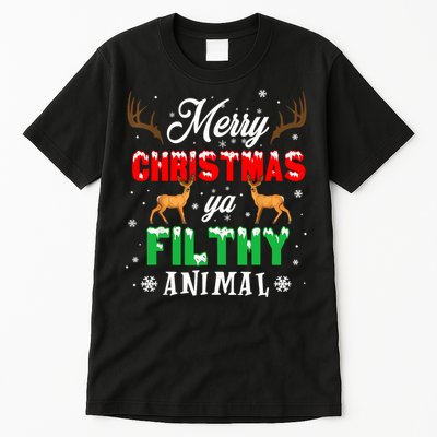 Funny Alone At Home Movies Merry Christmas You Filty Animal Long Sleeve Tall T-Shirt