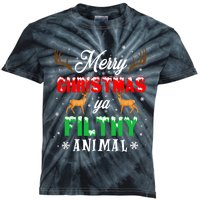 Funny Alone At Home Movies Merry Christmas You Filty Animal Long Sleeve Kids Tie-Dye T-Shirt