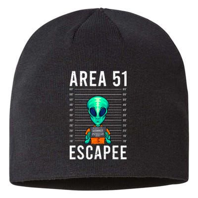 Funny Alien Art Alien Lover Area 51 Escapee Alien Sustainable Beanie