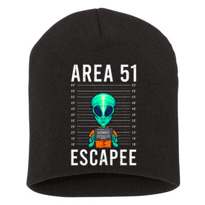 Funny Alien Art Alien Lover Area 51 Escapee Alien Short Acrylic Beanie