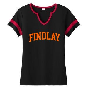 Findlay Arch Athletic College University Alumni Style Ladies Halftime Notch Neck Tee