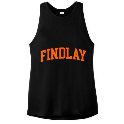 Findlay Arch Athletic College University Alumni Style Ladies PosiCharge Tri-Blend Wicking Tank