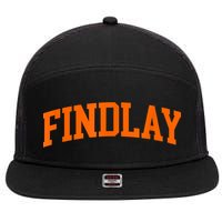 Findlay Arch Athletic College University Alumni Style 7 Panel Mesh Trucker Snapback Hat