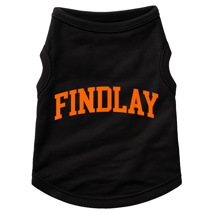 Findlay Arch Athletic College University Alumni Style Doggie Tank