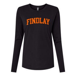 Findlay Arch Athletic College University Alumni Style Womens Cotton Relaxed Long Sleeve T-Shirt