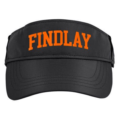 Findlay Arch Athletic College University Alumni Style Adult Drive Performance Visor