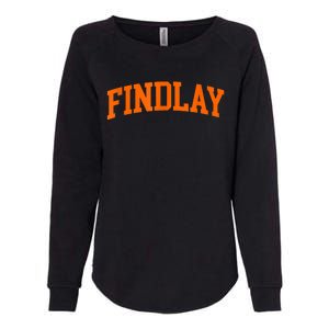 Findlay Arch Athletic College University Alumni Style Womens California Wash Sweatshirt