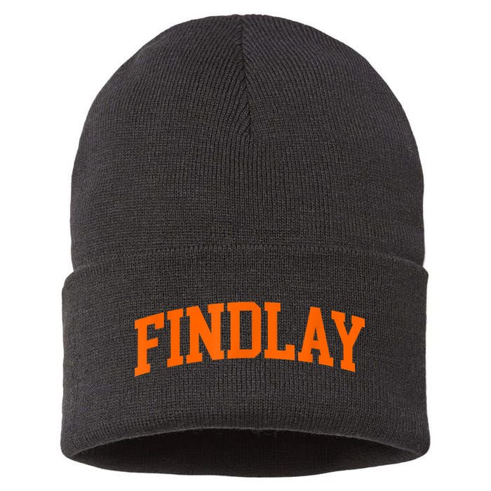 Findlay Arch Athletic College University Alumni Style Sustainable Knit Beanie