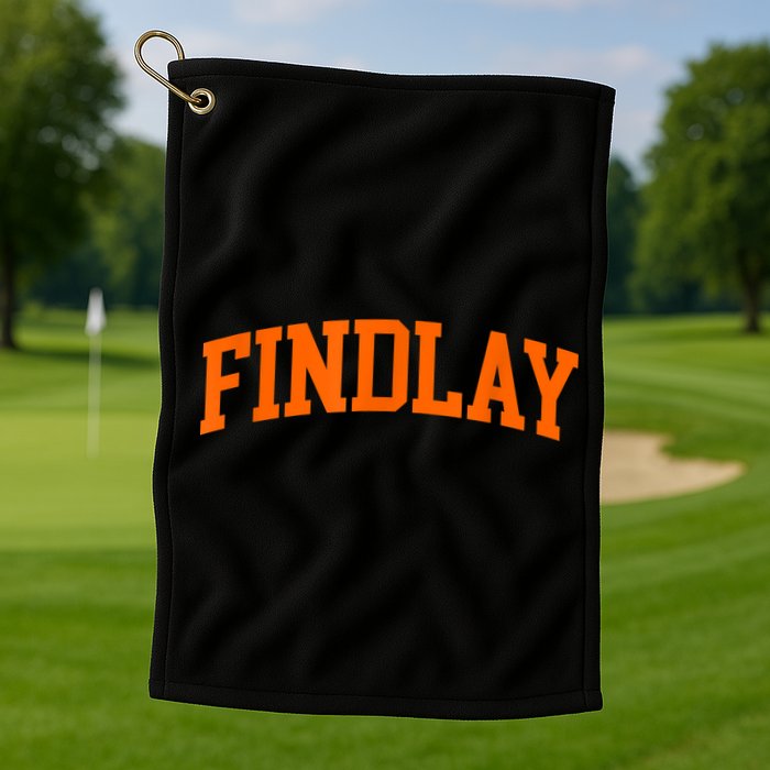 Findlay Arch Athletic College University Alumni Style Golf Towel