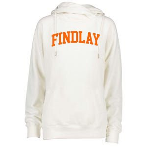 Findlay Arch Athletic College University Alumni Style Womens Funnel Neck Pullover Hood