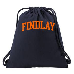 Findlay Arch Athletic College University Alumni Style Drawstring Bag