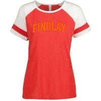 Findlay Arch Athletic College University Alumni Style Enza Ladies Jersey Colorblock Tee