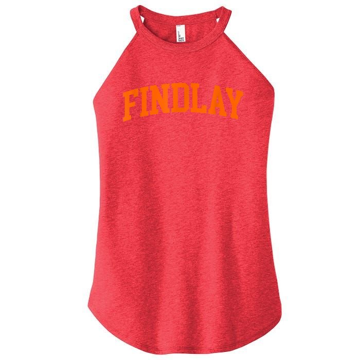 Findlay Arch Athletic College University Alumni Style Women's Perfect Tri Rocker Tank