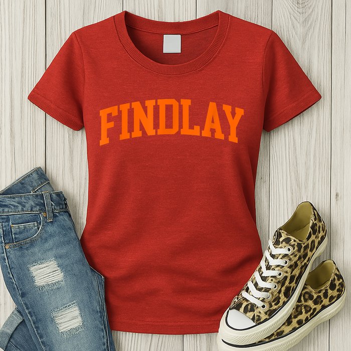 Findlay Arch Athletic College University Alumni Style Womens T-Shirt
