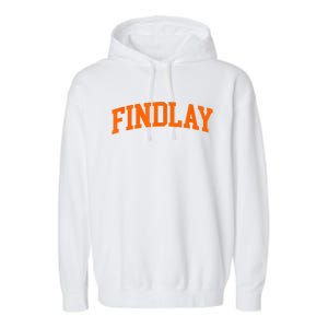 Findlay Arch Athletic College University Alumni Style Garment-Dyed Fleece Hoodie