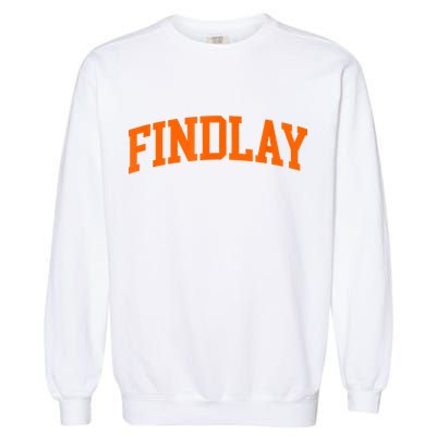 Findlay Arch Athletic College University Alumni Style Garment-Dyed Sweatshirt