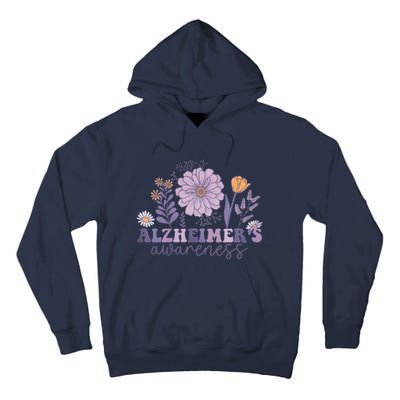 Flowers Alzheimer Awareness Dementia Awareness Alzheimers Walk Forget Me Not Tall Hoodie