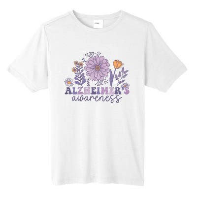 Flowers Alzheimer Awareness Dementia Awareness Alzheimers Walk Forget Me Not Tall Fusion ChromaSoft Performance T-Shirt