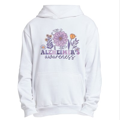 Flowers Alzheimer Awareness Dementia Awareness Alzheimers Walk Forget Me Not Urban Pullover Hoodie