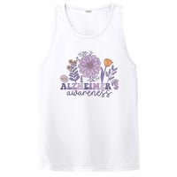 Flowers Alzheimer Awareness Dementia Awareness Alzheimers Walk Forget Me Not PosiCharge Competitor Tank