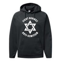 Fight Against Anti Semitism Star Of David Anti Semitism Performance Fleece Hoodie