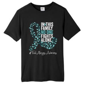 Food Allergies Awareness Month Teal Ribbon Gift Tall Fusion ChromaSoft Performance T-Shirt