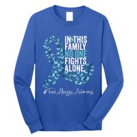 Food Allergies Awareness Month Teal Ribbon Gift Long Sleeve Shirt