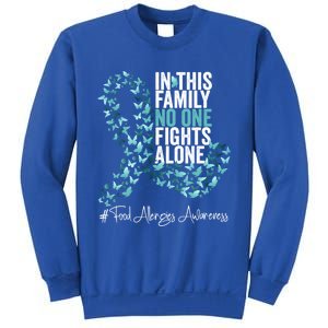 Food Allergies Awareness Month Teal Ribbon Gift Sweatshirt