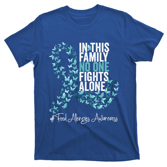 Food Allergies Awareness Month Teal Ribbon Gift T-Shirt