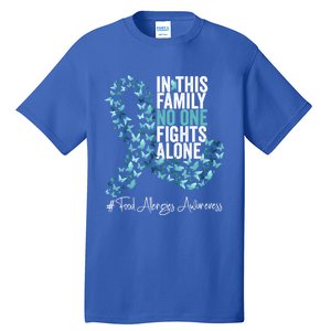 Food Allergies Awareness Month Teal Ribbon Gift Tall T-Shirt