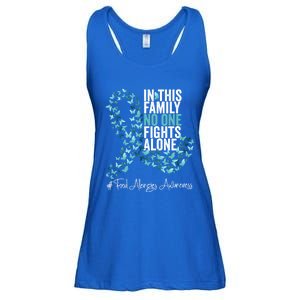 Food Allergies Awareness Month Teal Ribbon Gift Ladies Essential Flowy Tank